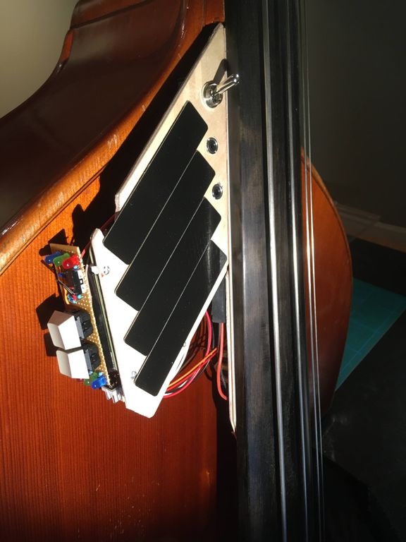Feedback double bass, controller wing with touch sensors